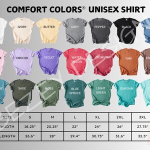 Custom Logo Shirt, Comfort Colors® Personalized Text Tee, Vintage Group Matching, Team Gift image 9