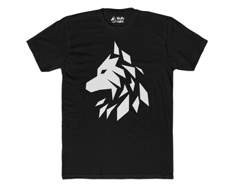 Maglietta geometrica con lupo – Logo Noble WolfsCairn, maglietta unisex