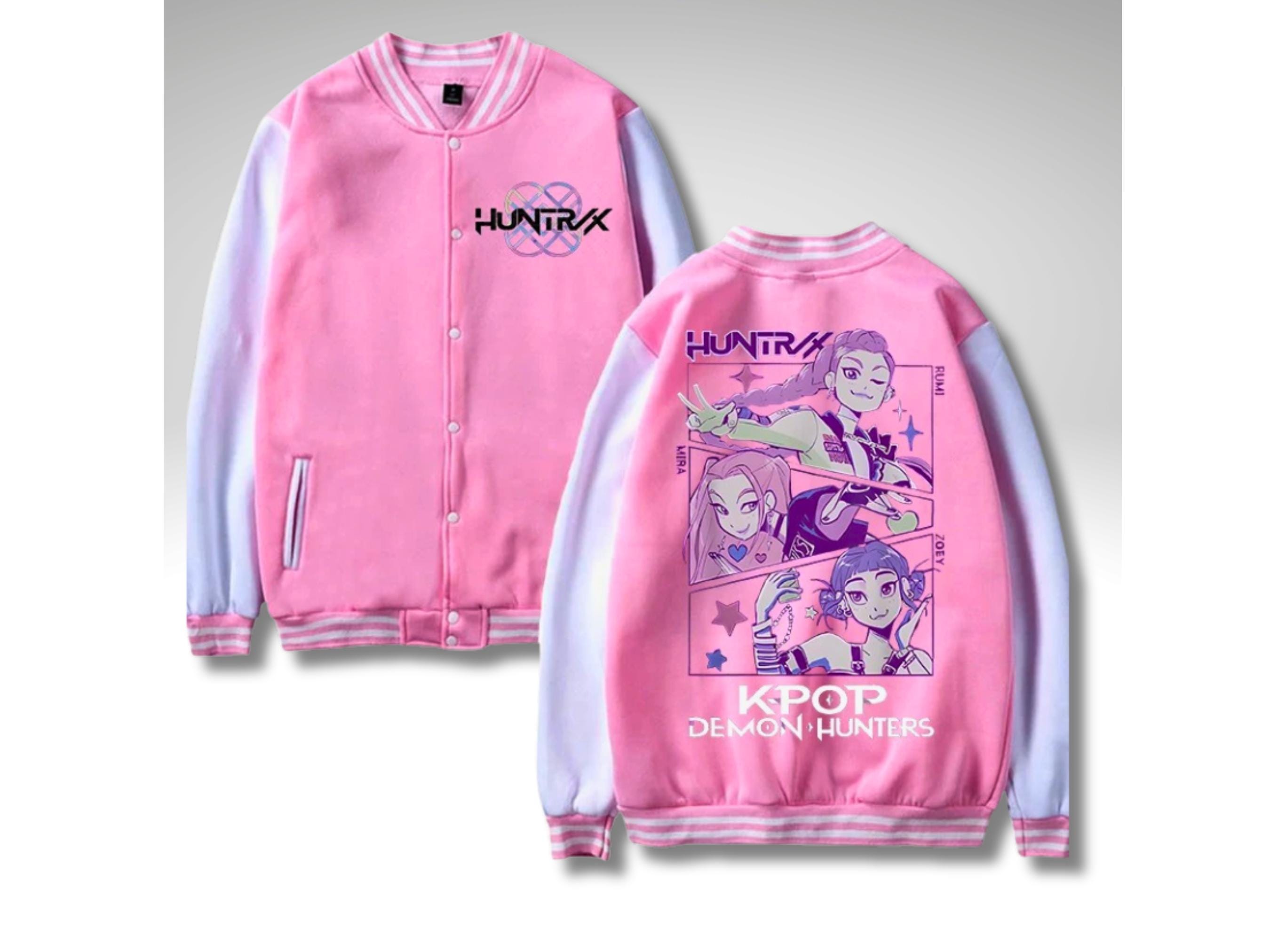Veste Kpop Demon Hunters Style Y2K Streetwear Enfants - Blouson Rumi Mira Zoey