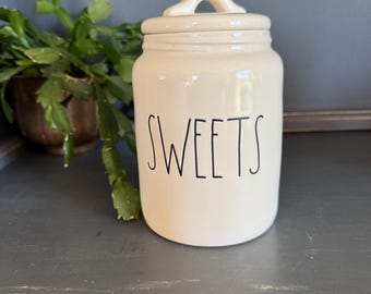 Rae Dunn White Scoop Canister - Etsy