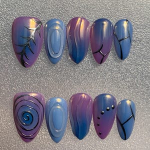 Colourful Nail,Nail Art,Nail Polish,Nail Design,Nail Press On,Acrylic Press On,Gifts For Her