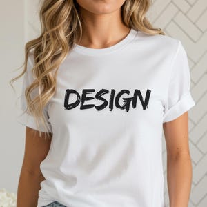 Bella Canvas 3001 mockup | Bella Canvas white shirt mock up | T-shirt mock up | Model mock up | Bella Canvas 3001 mockups | Trendy Mocks