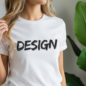 Bella Canvas wit mockup, T-shirt Mockup, 3001 mockup, Styled Shirt Mockup, Dames T-shirt Mockup, Wit T-shirt Mockup, Wit T-shirt Mockup