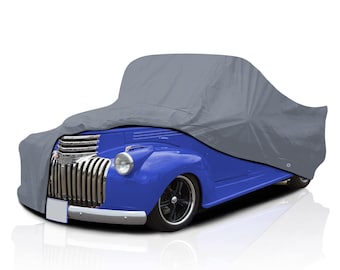 5-laags semi-custom volledige dekking autohoes voor Chevrolet Truck 1939 1940 1941 Pick-up 2-deurs, bescherming tegen alle weersomstandigheden Ademend stof S