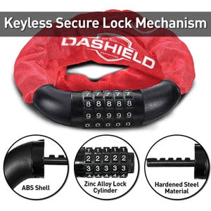 Bicycle, Motocycle, Scoot 38.6 inches- DaShield Bike Chain Lock Security 5 Digit Resettable Combination image 3