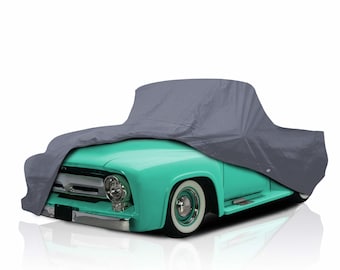 DaShield Ultimum Series Truck Car Cover for Ford F-100 1956 Regular Cab Pick-up Kort bed Bescherming tegen alle weersomstandigheden Semi custom-fit Stof, zon, S