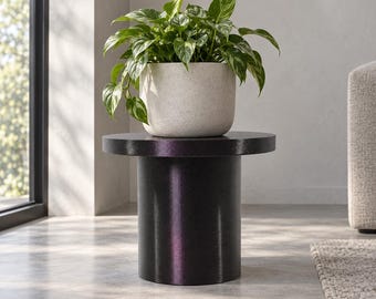 3D Printed Plant Stand | Minimalist Round Display Pedestal, Eco-Friendly PLA