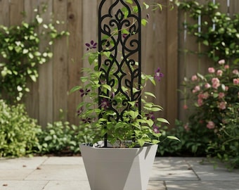 Plant Trellis Indoor "Ornate ", Climbing Plant Support, Decorative Plant Stake