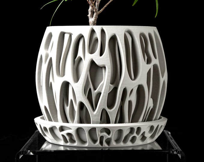 Openwork Planter "Slime", Custom Color Indoor Planter
