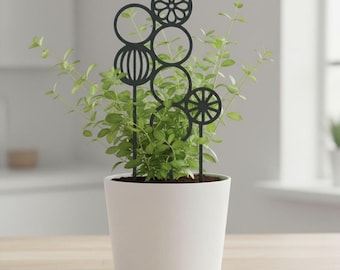 3D Printed Plant Support "Circa" | Modern Geometric Trellis | Minimalist Eco Plant Accessory