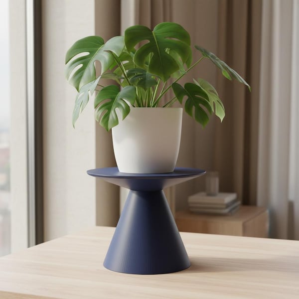 Plant Stand for Indoor Plants “Obel”, Modern Pedestal Planter Stand  by Viviero3D