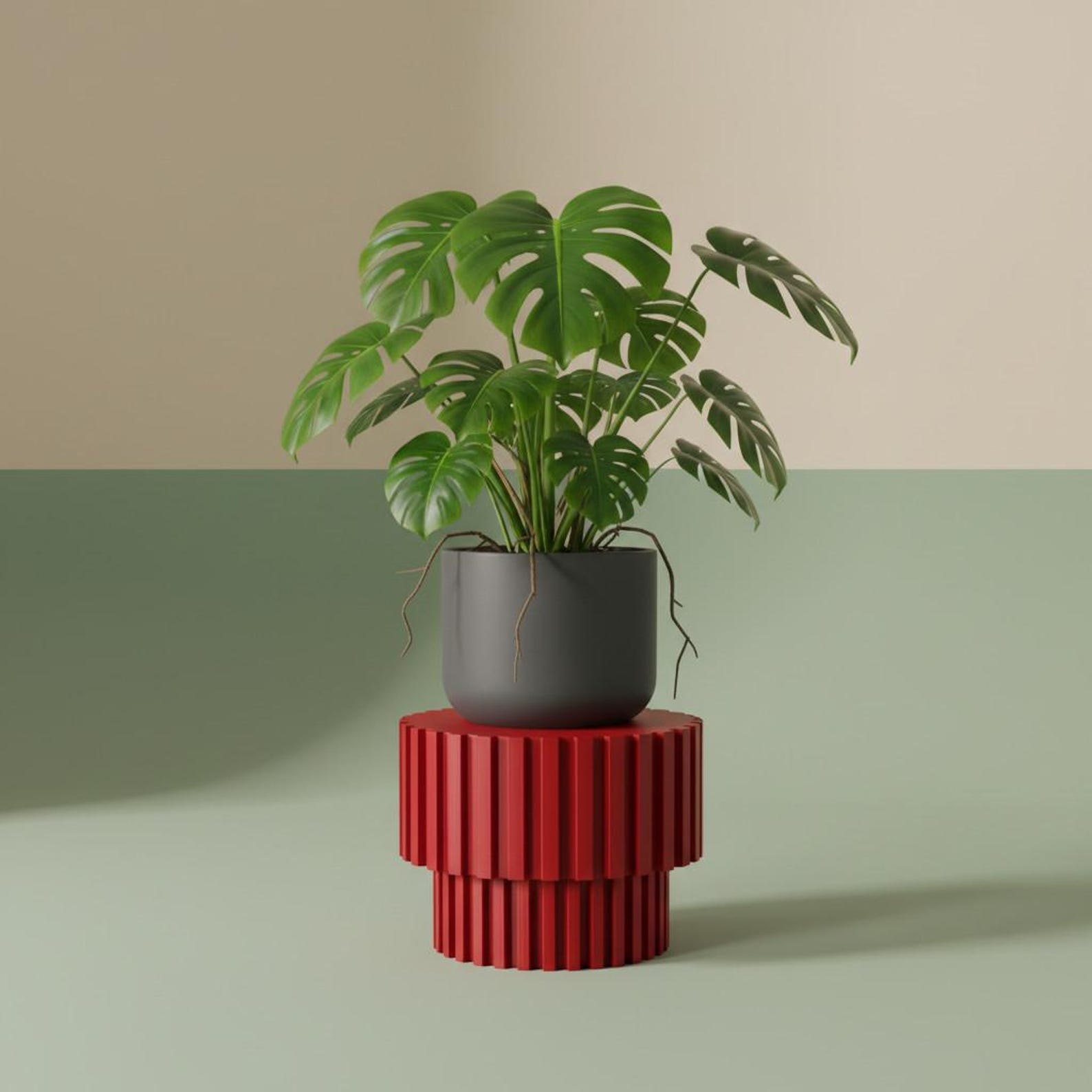 Modern Plant Riser Plant Stand