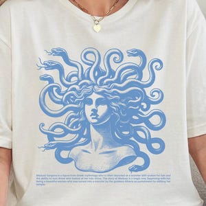 Medusa Greek Mythology T-Shirt , Mythology Tee, Medusa , Medusa Art Shirt, Ancient Legend Tee, Unique Gift for Her, Comfortable Summer Top