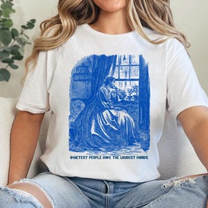 Quietest Minds Speak the Loudest, Dreamy Graphic T-Shirt, Softstyle Unisex Shirt for Cozy Days, Perfect Gift for Art Lovers, Casual Wear