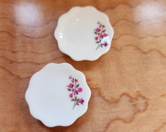 Platos decorativos para casa de muñecas - juego de 2
