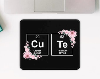Muismat periodiek systeem, scheikundeaccessoires, bureaudecor wetenschapper, medisch laboratoriumwetenschapper, afstudeercadeau voor wetenschapper
