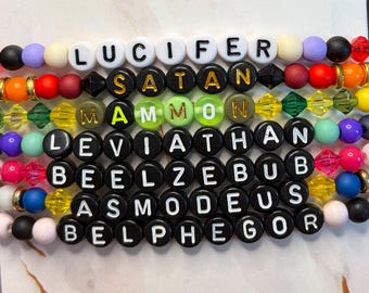 Pulseras inspiradas en HelluvaBoss - Pecados Capitales