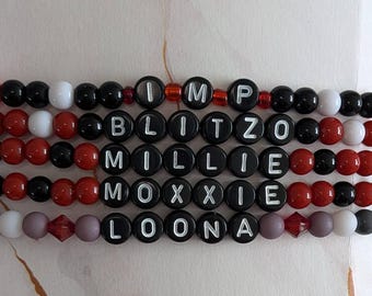 Pulseras inspiradas en Helluva Boss - I.M.P