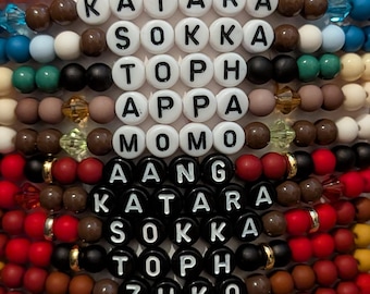 Pulseras inspiradas en Avatar: La Leyenda de Aang - Equipo Avatar