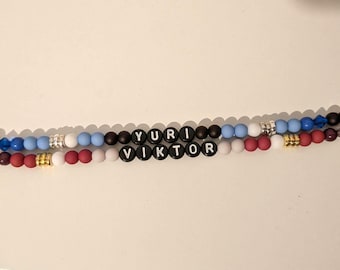 Pulseras inspiradas en Yuri on Ice - Stay Close to me (Viktor & Yuri)