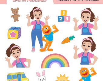 Ms Rachel Birthday Party PNG Clipart, Party Décor, Kids party printable, Cake Toppers & DIY Decorations Girls Decor