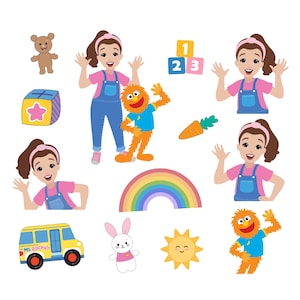 Ms Rachel Birthday Party PNG Clipart, Party Décor, Kids party printable, Cake Toppers & DIY Decorations Girls Decor image 2
