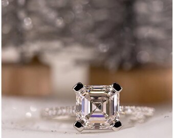 2.00 Karat Lab-Grown Diamant Solitär Ring: 14K Gold-Verlobung