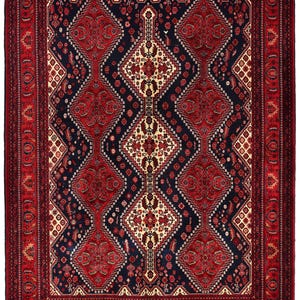 5x7 Red Fine Belgic Area Rug, Hand Knotted Rug, Bedroom Rug, Afghan Tribal Rug, Veg Dyes Wool, Oriental Rug, Kids Room Rug, Living Room Rug
