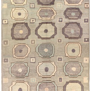 9x12 Ft Brown Moroccan Rug - Afghan Hand Knotted Veg Dye Wool Rug - Area Rug - Contemporary Rug - Wool Rug - Geometric Rug - Colorful Rug