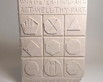 What Ere Thou Art Act Well Thy Part McKay Stone LDS Mormon Inspiring Desk Decor