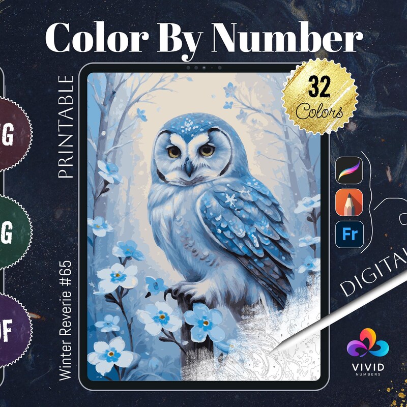 Winter Paint by Number - Etsy