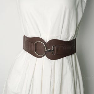 Leather Corset Belt, Wide Belt, Handmade Belt, Adjustable Corset Belt, Vintage Belt, Gift for Her