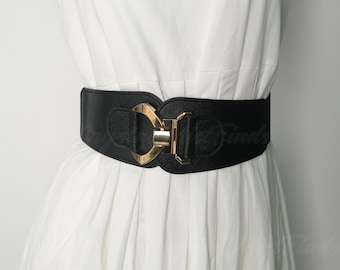 Cinturón vintage para mujer, cinturón personalizado, cinturón ancho marrón, cinturón con hebilla de metal, cinturón de cuero, cinturón hecho a mano, regalo para ella
