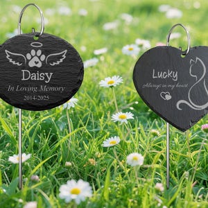 Personalized Pet Memorial Stone for home & garden, Dog/Cat Loss Gifts, In memory of gift, Pet Memorial Stone, Pet Grave Marker