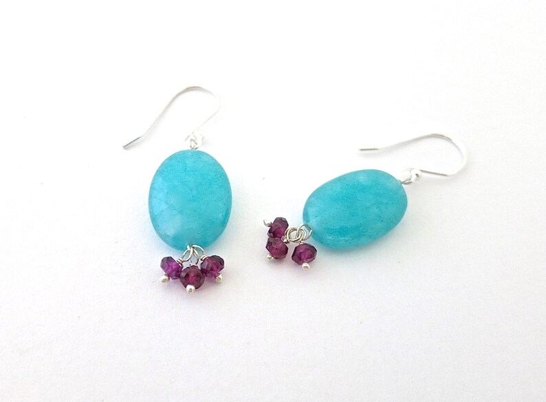 Garnet Earring Handmade Earrings Bohemian Jewelry Best Friend Gift Jewelry Gift Classic Jewelry Gifts For Mom Turquoise Gemstone