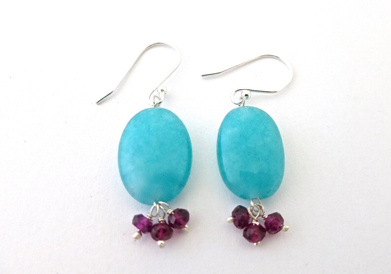 Garnet Earring Handmade Earrings Bohemian Jewelry Best Friend Gift Jewelry Gift Classic Jewelry Gifts For Mom Turquoise Gemstone