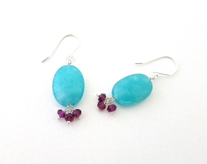Garnet Earring Handmade Earrings Bohemian Jewelry Best Friend Gift Jewelry Gift Classic Jewelry Gifts For Mom Turquoise Gemstone