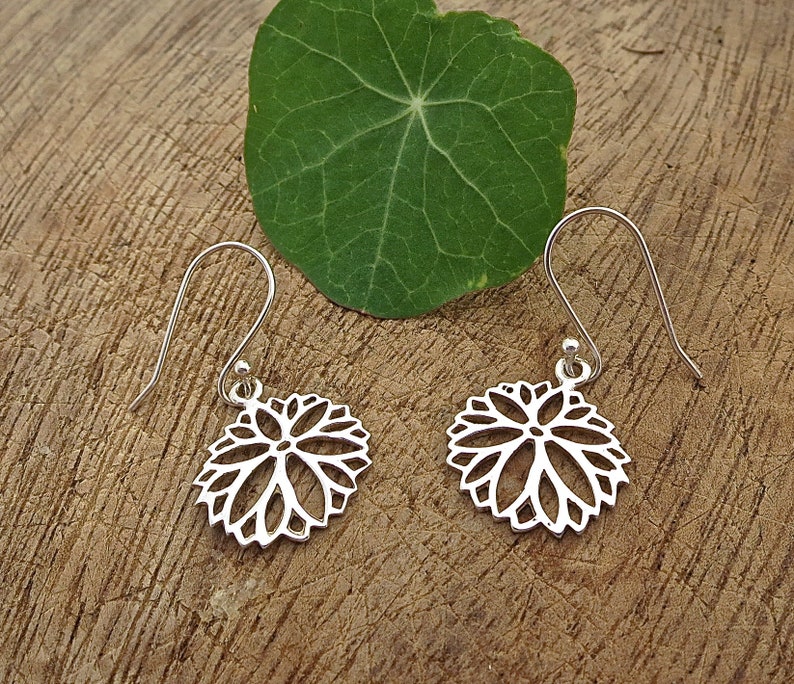 Nature earrings Vintage earrings Flower Earrings Boho Earrings Floral silver earrings Bohemian Silver dangle earrings Women earrings