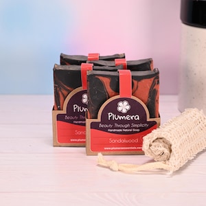 Sandalwood Handmade Soap, Frankincense, Moroccan Clay, Charcoal, Australian Sandalwood Powder