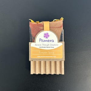 Pumpkin Spice Handmade Soap, Dried Flower Accents, Great for All Purpose Use