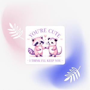 Sticker Jij bent schattig