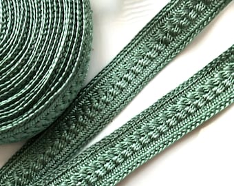 Jade Art Silk Sfifa Trim, Moroccan Textured Ribbon, 5 Metres