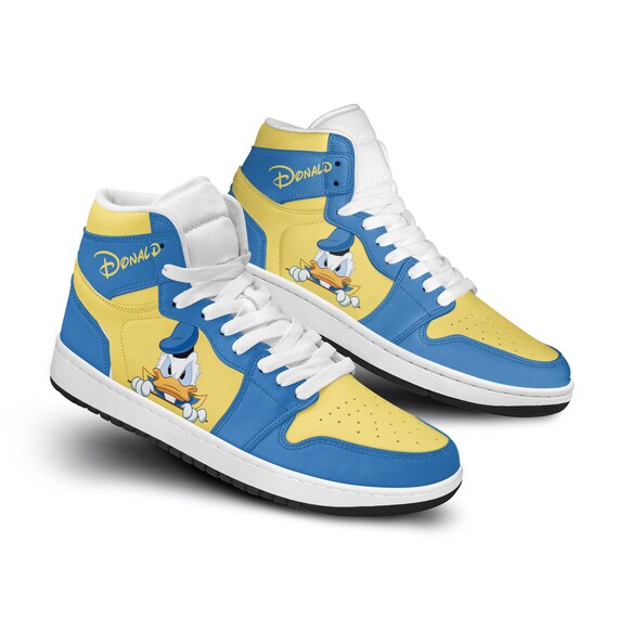 Donald Duck Blue Yellow Sneaker Boots 