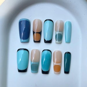 Klassische Französische Spitze Drücken Sie die Nägel aus Elegant Y2K Handbemalte Acryl Französische Nagelkunst Benutzerdefinierte Gefälschte Nägel Elegant Y2K Custom