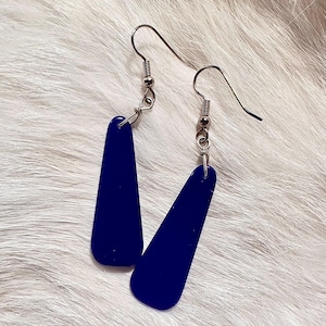Blue dangle earrings