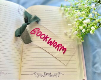 Handmade Bookworm Bookmark: Gift for Book Lovers