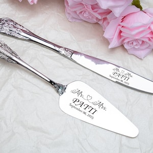 Cake Cutting Set for Wedding, Elegant Cake Knife and Server Set ,Cake Cutter Pie Spatula for Birthday Anniversary Christmas, Cake Knife Set