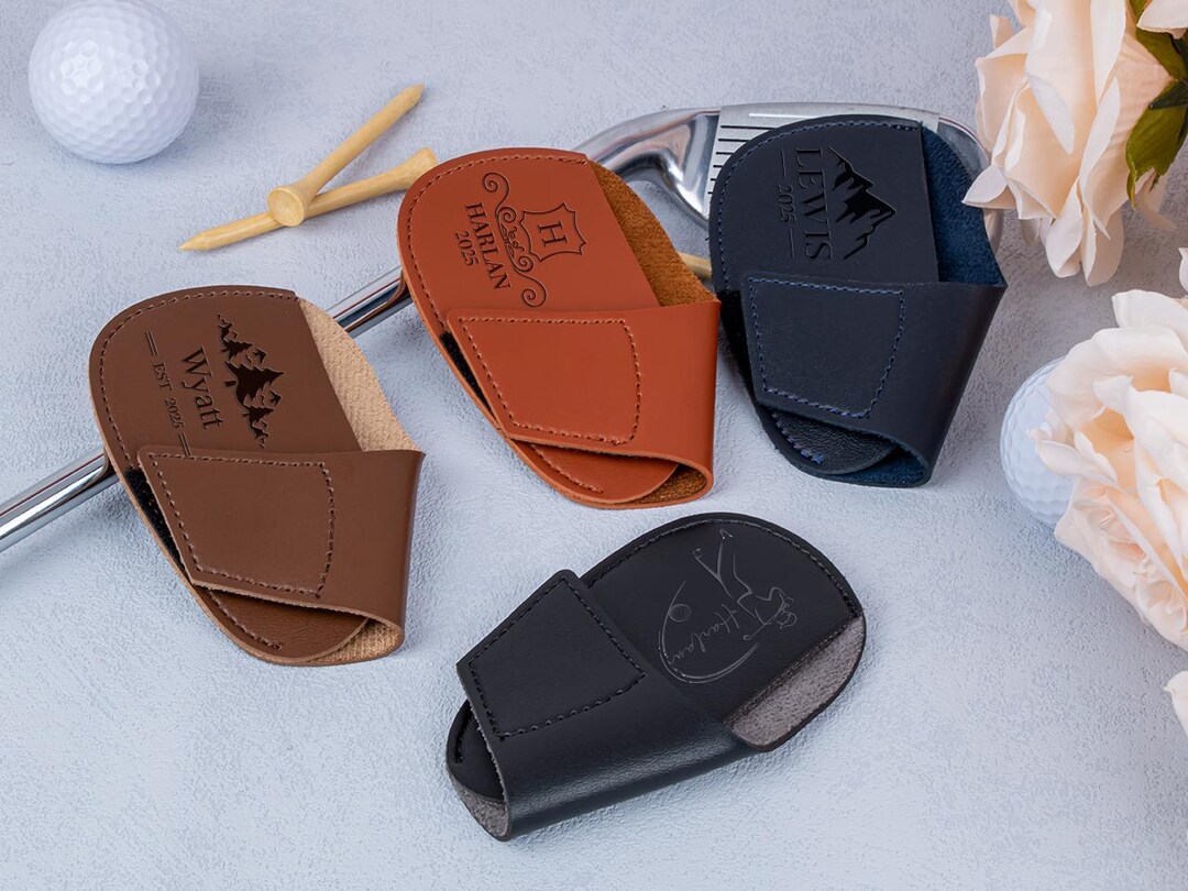 Golf Iron Cover, Custom Leather Golf Club Covers, Golf Club Head Covers ...
