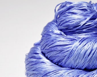 Cornflower on its way to paradise OOAK - Hand Dyed Silk Tape Lace Yarn - Hand Dyed Yarn - Garn handgefärbt – DyeForYarn