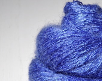 Blue cornflower on its way to paradise OOAK - Silk / Mohair / Polyamide Sport Yarn - Hand Dyed Yarn - handgefärbte Seide - DyeForYarn